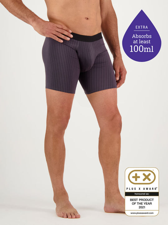Confitex for Men washable, leakproof, super absorbent underwear for incontinence now in longer legs. Absorbs at least 100ml!
