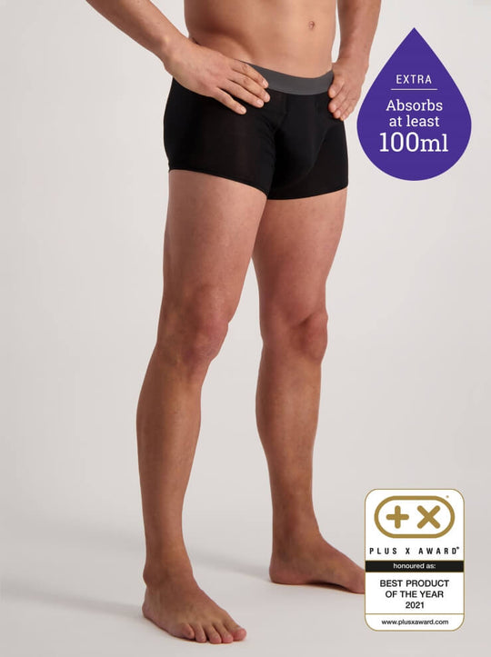 Confitex for Men washable, leakproof, super absorbent underwear for incontinence. Absorbs at least 100ml!