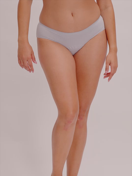 Video showing Just’nCase Midi Briefs light absorbent underwear in 360 degree view