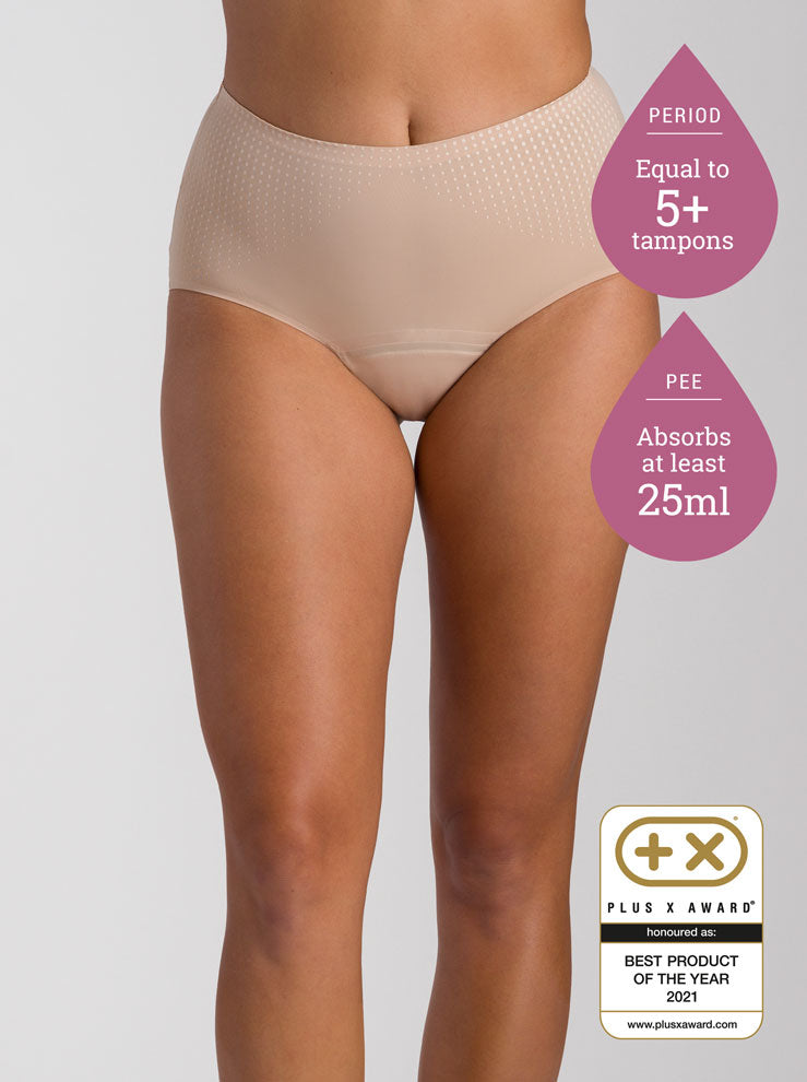 Just'nCase Multi-Tasking Period and Bladder Leakage Underwear - 5+ Tampons Worth (25ml)